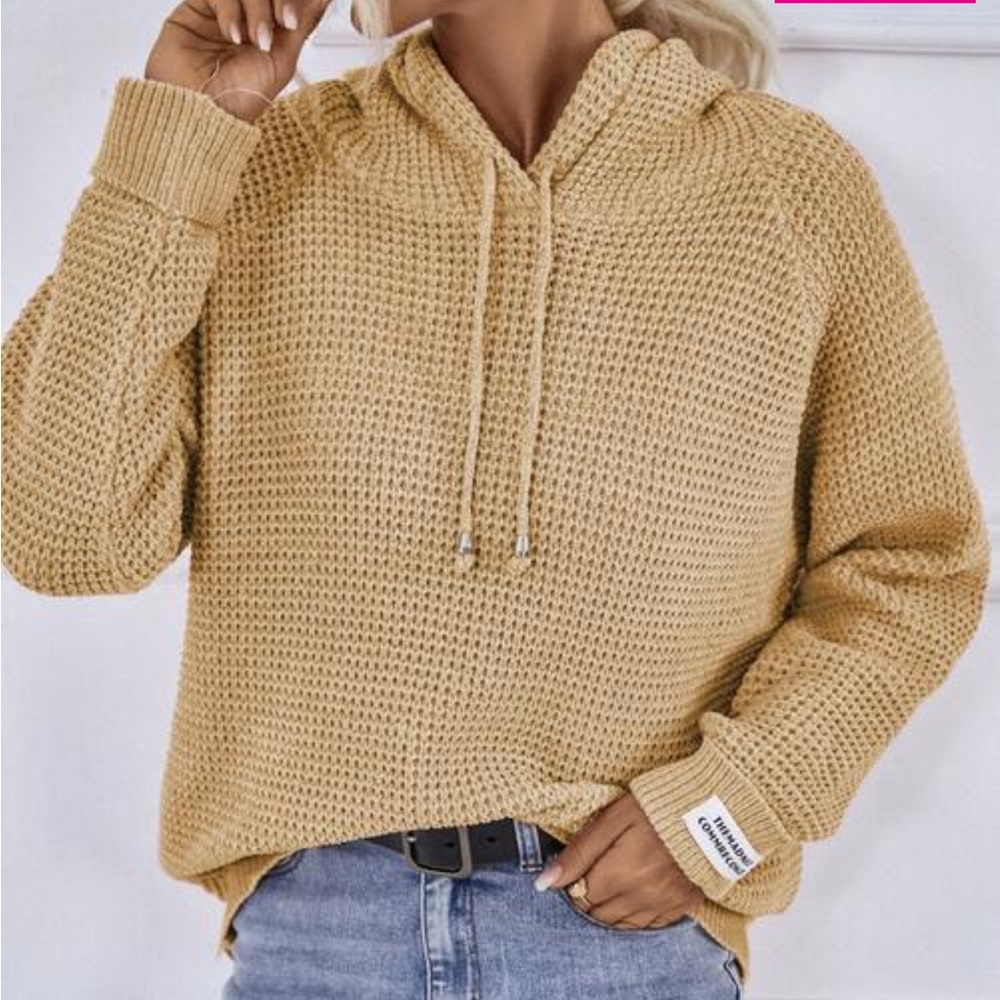 NWOT Charming Charlie Hooded Sweater - L